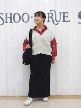 「ナロースカート」｜とろろさん（レディース・153cm）の秋コーディネート