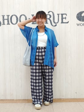 「アイテム（ピアス（両耳用））」を使った、とろろさん（レディース・153cm）の秋コーディネート