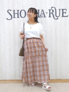 「アイテム（アクセサリー）」を使った、とろろさん（レディース・153cm）の夏コーディネート