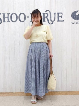 「アイテム（ネックレス）」を使った、とろろさん（レディース・153cm）の夏コーディネート