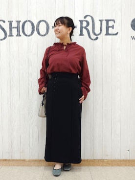 「SHOO・LA・RUE（シューラルー）のアイテム」を使った、とろろさん（レディース・153cm）の秋コーディネート