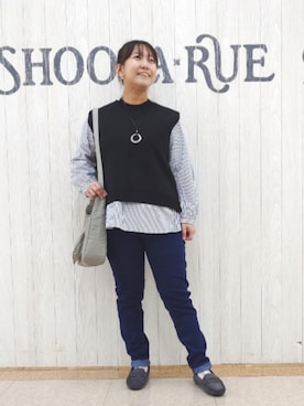 「DRESKIP（ドレスキップ）のアイテム」を使った、とろろさん（レディース・153cm）の秋コーディネート