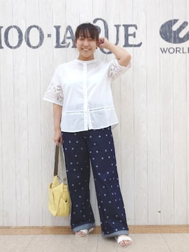 「Cutie Blonde（キューティーブロンド）のアイテム（デニムパンツ）」を使った、とろろさん（レディース・153cm）の秋コーディネート