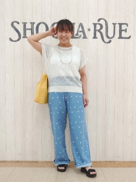 「Cutie Blonde（キューティーブロンド）のアイテム（デニムパンツ）」を使った、とろろさん（レディース・153cm）の秋コーディネート