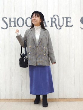 「ナロースカート」｜とろろさん（レディース・153cm）の秋コーディネート