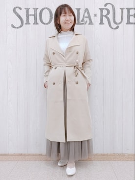 「DRESKIP（ドレスキップ）のアイテム（ジャケット/アウター）」を使った、とろろさん（骨格ストレート・レディース・153cm）の春コーディネート