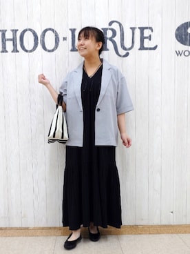 「アイテム（ワンピース）」を使った、とろろさん（レディース・153cm）の秋コーディネート