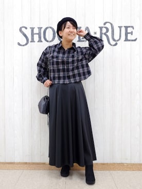 「アイテム（シャツ/ブラウス）」を使った、とろろさん（レディース・153cm）の秋コーディネート
