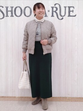 「DRESKIP（ドレスキップ）のアイテム（ジャケット/アウター）」を使った、とろろさん（骨格ストレート・レディース・153cm）の冬コーディネート
