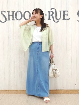 「アイテム（ピアス（両耳用））」を使った、とろろさん（レディース・153cm）の夏コーディネート