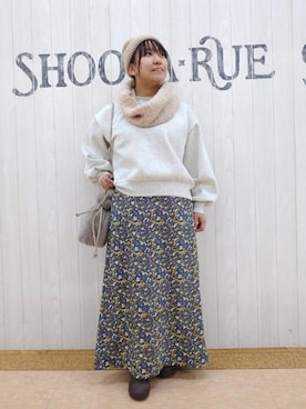 「アイテム（ネックウォーマー/スヌード）」を使った、とろろさん（レディース・153cm）の秋コーディネート