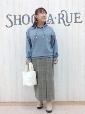 「DRESKIP（ドレスキップ）のアイテム（スウェット）」を使った、とろろさん（レディース・153cm）の秋コーディネート