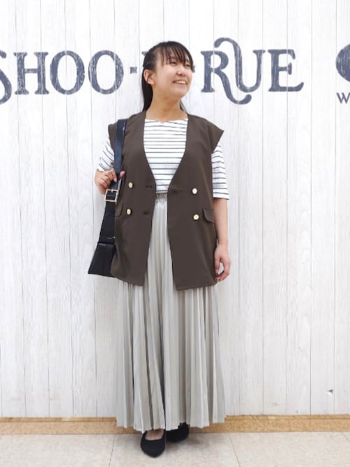 S-LL】女性らしさ漂うハートネック テレコ5分袖トップス（Tシャツ
