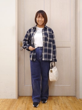 「PEANUTS（ピーナッツ）のアイテム」を使った、とろろさん（レディース・153cm）の秋コーディネート
