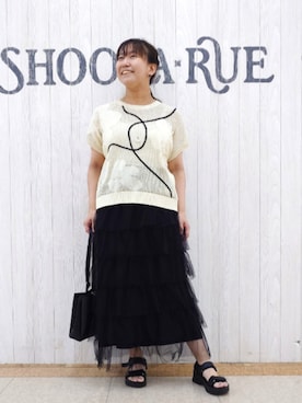 「SHOO・LA・RUE（シューラルー）のアイテム」を使った、とろろさん（レディース・153cm）の秋コーディネート