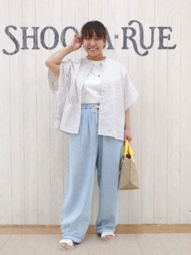 「アイテム（ピアス（両耳用））」を使った、とろろさん（レディース・153cm）の夏コーディネート