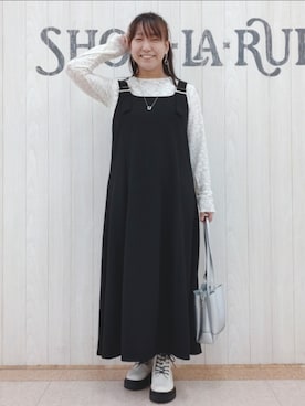 「DRESKIP（ドレスキップ）のアイテム（ワンピース/ドレス）」を使った、とろろさん（骨格ストレート・レディース・153cm）の秋コーディネート