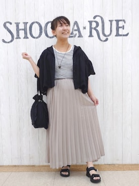 「アイテム（サンダル）」を使った、とろろさん（レディース・153cm）の夏コーディネート