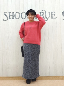 「アイテム（ハンチング/ベレー帽）」を使った、とろろさん（レディース・153cm）の冬コーディネート