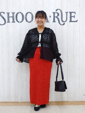 「Cutie Blonde（キューティーブロンド）のアイテム（タンクトップ）」を使った、とろろさん（レディース・153cm）の秋コーディネート