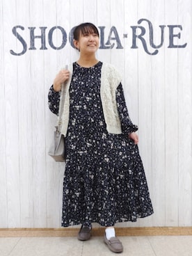 「SHOO・LA・RUE（シューラルー）のアイテム」を使った、とろろさん（レディース・153cm）の秋コーディネート