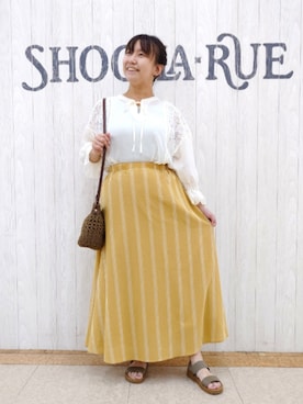 「SHOO・LA・RUE（シューラルー）のアイテム」を使った、とろろさん（レディース・153cm）の夏コーディネート
