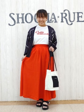 「アイテム（Tシャツ/カットソー）」を使った、とろろさん（レディース・153cm）の夏コーディネート