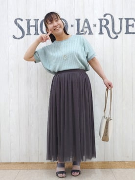 「ラメニット」｜とろろさん（レディース・153cm）の夏コーディネート