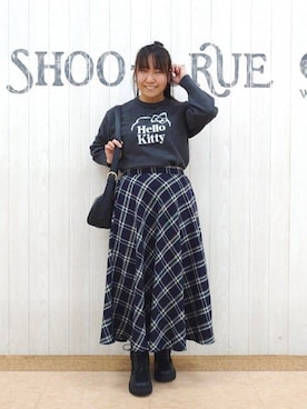 「sanrio（サンリオ）のアイテム」を使った、とろろさん（レディース・153cm）の冬コーディネート