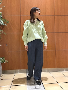 「ハイネックトップス」｜nol   suzukiさん（レディース・157cm）の冬コーディネート