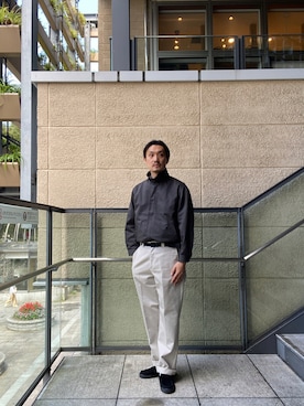 「スエードローファー」｜tsubakiさん（メンズ・178cm）の秋コーディネート