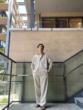 「URBAN RESEARCH DOORS（アーバンリサーチドアーズ）のアイテム（タンクトップ）」を使った、tsubakiさん（メンズ・178cm）の秋コーディネート