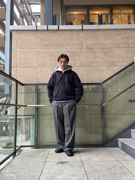 「SUBU（スブ）のアイテム」を使った、tsubakiさん（メンズ・178cm）の冬コーディネート