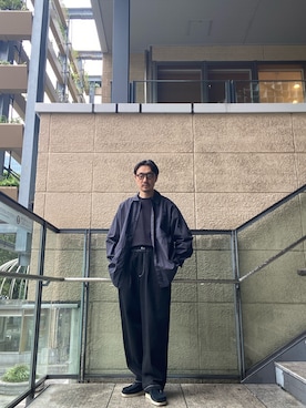 「URBAN RESEARCH DOORS（アーバンリサーチドアーズ）のFORK&SPOON　コットンナイロンシャツジャケット（シャツ/ブラウス、グレー系）」を使った、tsubakiさん（メンズ・178cm）の秋コーディネート