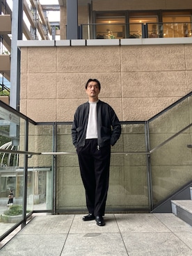 「アイテム（ドレスシューズ）」を使った、tsubakiさん（メンズ・178cm・40代）の秋コーディネート