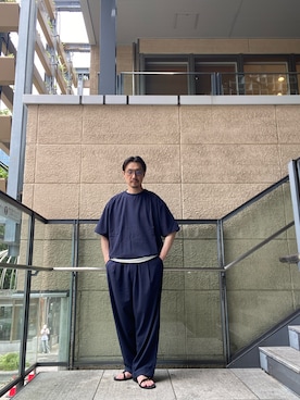「EKAL（エカル）のアイテム」を使った、tsubakiさん（メンズ・178cm）の夏コーディネート