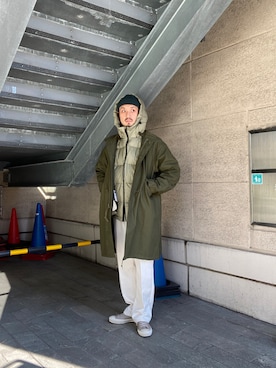 「FORK&SPOON」｜「アイテム（モッズコート）」を使った、tsubakiさん（メンズ・178cm）の冬コーディネート