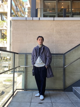 「URBAN RESEARCH DOORS」｜「アイテム（モッズコート）」を使った、tsubakiさん（メンズ・178cm）の秋コーディネート