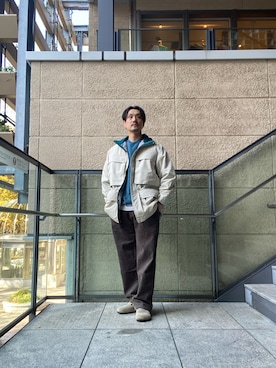 「アイテム（サンダル）」を使った、tsubakiさん（メンズ・178cm）の秋コーディネート