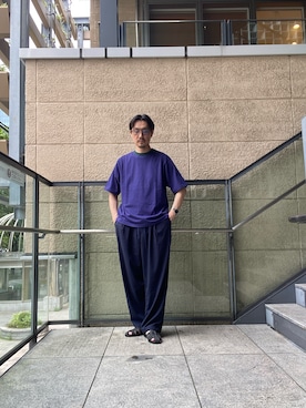 「EKAL（エカル）のアイテム」を使った、tsubakiさん（メンズ・178cm）の夏コーディネート