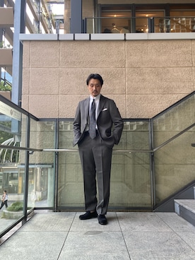 「アイテム（ハンカチ/ハンドタオル）」を使った、tsubakiさん（メンズ・178cm）の秋コーディネート