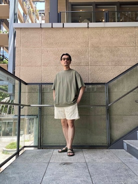 「URBAN RESEARCH Sonny Label（アーバンリサーチサニーレーベル）のアイテム（パンツ）」を使った、tsubakiさん（メンズ・178cm）の夏コーディネート