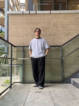 「URBAN RESEARCH DOORS（アーバンリサーチドアーズ）のIZIPIZI　SCREEN CRUISE（メガネ、その他）」を使った、tsubakiさん（メンズ・178cm）の夏コーディネート