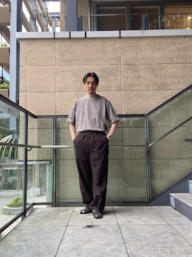 「EKAL（エカル）のアイテム」を使った、tsubakiさん（メンズ・178cm）の夏コーディネート