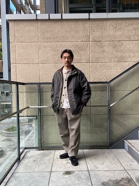 「clarks」｜「アイテム（その他アウター）」を使った、tsubakiさん（メンズ・178cm）の秋コーディネート