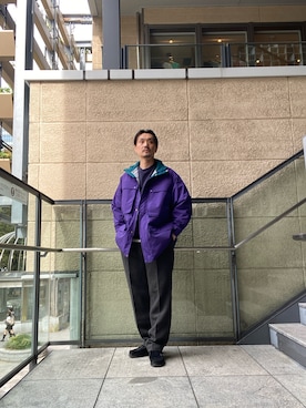 「アイテム（スラックス）」を使った、tsubakiさん（メンズ・178cm・40代）の秋コーディネート