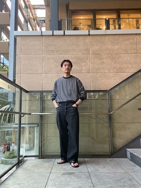 「アイテム（デニムパンツ）」を使った、tsubakiさん（メンズ・178cm・40代）の夏コーディネート