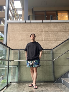 「EKAL（エカル）のアイテム」を使った、tsubakiさん（メンズ・178cm）の夏コーディネート