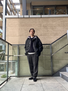 「Barbour（バブアー）の『別注』Barbour　HOODED COAT（その他アウター）」を使った、tsubakiさん（メンズ・178cm）の秋コーディネート