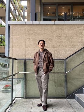 「スエードローファー」｜tsubakiさん（メンズ・178cm）の秋コーディネート